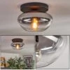 Mertola Deckenleuchte Glas 25 Cm Klar, Rauchfarben, 1-flammig