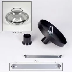 Mertola Deckenleuchte Glas 25 Cm Klar, Rauchfarben, 1-flammig -LEDVANCE Verkäufe mertola deckenleuchte glas 25 cm h3863961 4