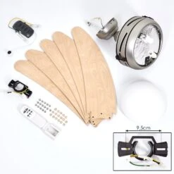 Morino Deckenventilator Naturfarben, Nickel-Matt, 2-flammig, Fernbedienung 16 Morino Deckenventilator Naturfarben, Nickel-Matt, 2-flammig, Fernbedienung -LEDVANCE Verkäufe morino deckenventilator h3559970 4