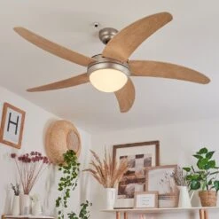 Morino Deckenventilator Naturfarben, Nickel-Matt, 2-flammig, Fernbedienung 20 Morino Deckenventilator Naturfarben, Nickel-Matt, 2-flammig, Fernbedienung -LEDVANCE Verkäufe morino deckenventilator h3559970 8