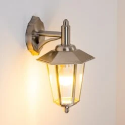 Moskau Außenwandleuchte Edelstahl, Transparent, Klar, 1-flammig -LEDVANCE Verkäufe moskau aussenwandleuchte h406 12