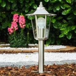 Moskau Sockelleuchte Edelstahl, 1-flammig -LEDVANCE Verkäufe moskau sockelleuchte h407 10