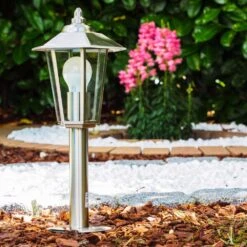 Moskau Sockelleuchte Edelstahl, 1-flammig -LEDVANCE Verkäufe moskau sockelleuchte h407 11