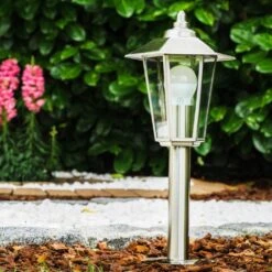 Moskau Sockelleuchte Edelstahl, 1-flammig -LEDVANCE Verkäufe moskau sockelleuchte h407 9