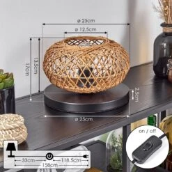 Mulstrand Tischleuchte 25cm Naturfarben, 1-flammig -LEDVANCE Verkäufe mulstrand tischleuchte 25cm h3779781 3