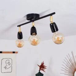 Musland Deckenleuchte Gold, Schwarz, 3-flammig -LEDVANCE Verkäufe musland deckenleuchte h3410257 9