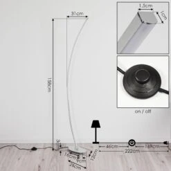 Nagu Stehleuchte LED Nickel-Matt, 1-flammig 14 Nagu Stehleuchte LED Nickel-Matt, 1-flammig -LEDVANCE Verkäufe nagu stehleuchte h3375099 3