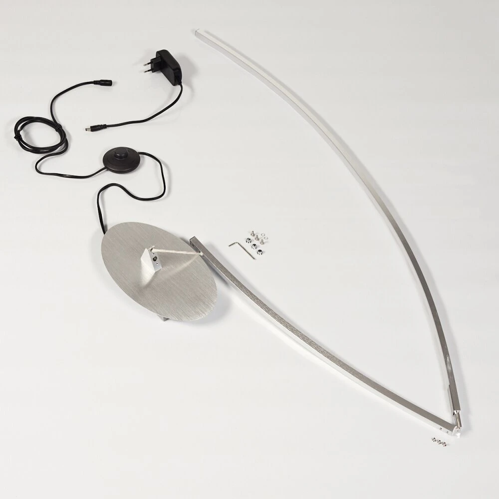 Nagu Stehleuchte LED Nickel-Matt, 1-flammig 5 Nagu Stehleuchte LED Nickel-Matt, 1-flammig – Bild 5