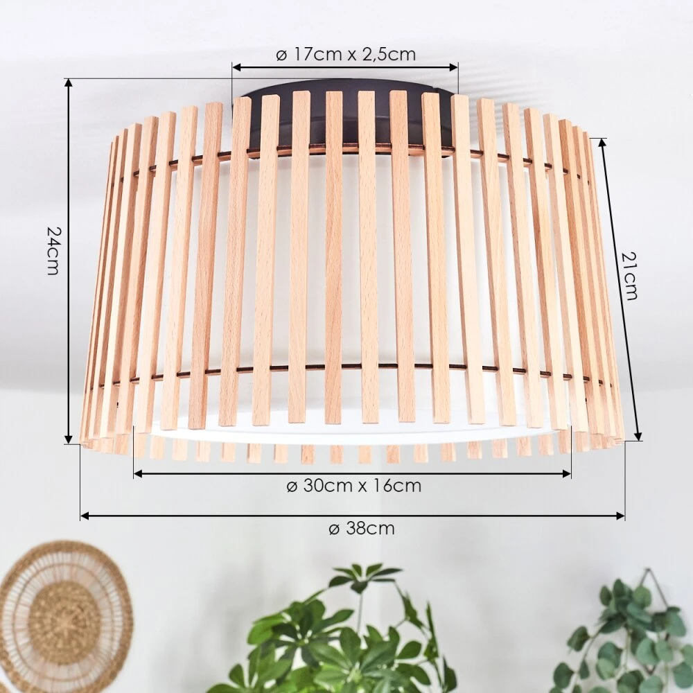 Napili Deckenleuchte Schwarz, 1-flammig 4 Napili Deckenleuchte Schwarz, 1-flammig – Bild 4