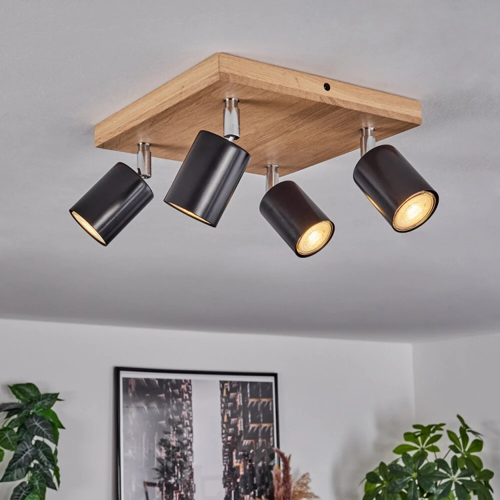 Nazca Deckenleuchte Chrom, Naturfarben, 4-flammig 13 Nazca Deckenleuchte Chrom, Naturfarben, 4-flammig – Bild 13