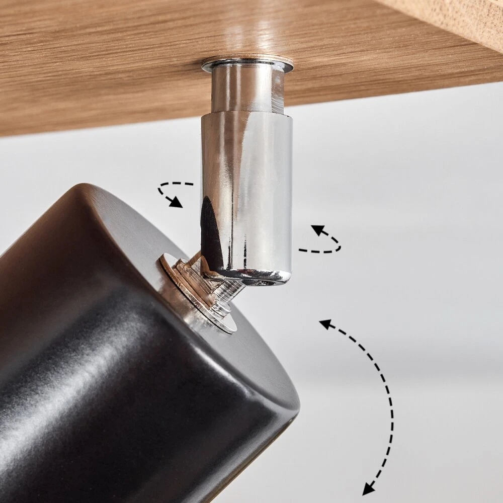 Nazca Deckenleuchte Chrom, Naturfarben, 4-flammig 6 Nazca Deckenleuchte Chrom, Naturfarben, 4-flammig – Bild 6