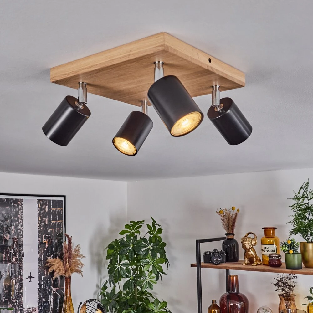 Nazca Deckenleuchte Chrom, Naturfarben, 4-flammig 9 Nazca Deckenleuchte Chrom, Naturfarben, 4-flammig – Bild 9