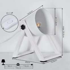 Novilly Tischleuchte Weiß, 1-flammig -LEDVANCE Verkäufe novilly tischleuchte h3263716 do1 3