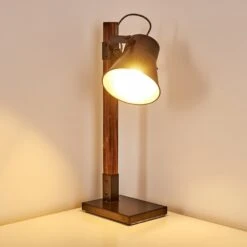 Oksbol Tischleuchte Dunkelbraun, Grau, Stahl Gebürstet, 1-flammig -LEDVANCE Verkäufe oksbol tischleuchte h3349588 12