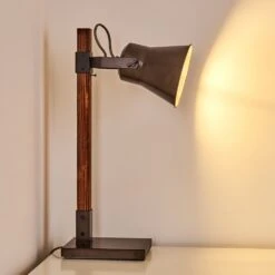 Oksbol Tischleuchte Dunkelbraun, Grau, Stahl Gebürstet, 1-flammig -LEDVANCE Verkäufe oksbol tischleuchte h3349588 14