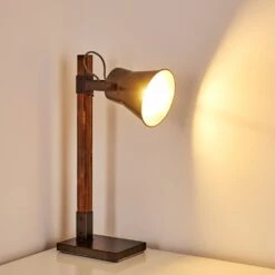 Oksbol Tischleuchte Dunkelbraun, Grau, Stahl Gebürstet, 1-flammig -LEDVANCE Verkäufe oksbol tischleuchte h3349588 5