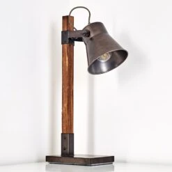 Oksbol Tischleuchte Dunkelbraun, Grau, Stahl Gebürstet, 1-flammig -LEDVANCE Verkäufe oksbol tischleuchte h3349588 6