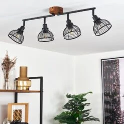 Omba Deckenleuchte Holz Dunkel, Schwarz, 4-flammig -LEDVANCE Verkäufe omba deckenleuchte h3402986 10