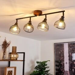 Omba Deckenleuchte Holz Dunkel, Schwarz, 4-flammig -LEDVANCE Verkäufe omba deckenleuchte h3402986 11