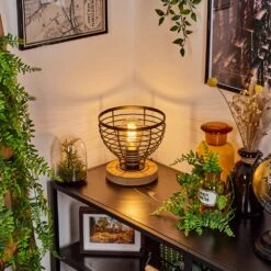 Omba Tischleuchte Naturfarben, Schwarz, 1-flammig -LEDVANCE Verkäufe omba tischleuchte h3607688 10