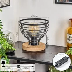 Omba Tischleuchte Naturfarben, Schwarz, 1-flammig -LEDVANCE Verkäufe omba tischleuchte h3607688 3