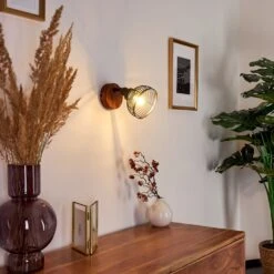 Omna Wandleuchte Holz Dunkel, Schwarz, 1-flammig -LEDVANCE Verkäufe omna wandleuchte h3402948 13