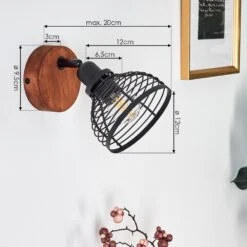 Omna Wandleuchte Holz Dunkel, Schwarz, 1-flammig -LEDVANCE Verkäufe omna wandleuchte h3402948 3