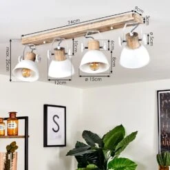 Orny Deckenleuchte Holz Hell, Weiß, 4-flammig 15 Orny Deckenleuchte Holz Hell, Weiß, 4-flammig -LEDVANCE Verkäufe orny deckenleuchte h3408551 3