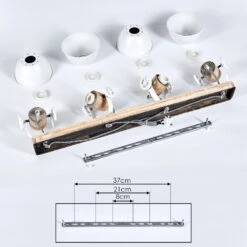 Orny Deckenleuchte Holz Hell, Weiß, 4-flammig 16 Orny Deckenleuchte Holz Hell, Weiß, 4-flammig -LEDVANCE Verkäufe orny deckenleuchte h3408551 4