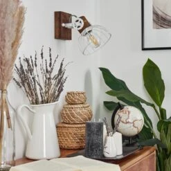 Orny Wandleuchte Holz Dunkel, Weiß, 1-flammig 24 Orny Wandleuchte Holz Dunkel, Weiß, 1-flammig -LEDVANCE Verkäufe orny wandleuchte h3424414 10