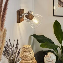 Orny Wandleuchte Holz Dunkel, Weiß, 1-flammig 25 Orny Wandleuchte Holz Dunkel, Weiß, 1-flammig -LEDVANCE Verkäufe orny wandleuchte h3424414 11