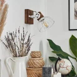 Orny Wandleuchte Holz Dunkel, Weiß, 1-flammig 26 Orny Wandleuchte Holz Dunkel, Weiß, 1-flammig -LEDVANCE Verkäufe orny wandleuchte h3424414 12