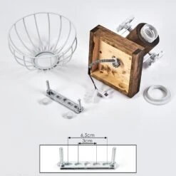 Orny Wandleuchte Holz Dunkel, Weiß, 1-flammig 18 Orny Wandleuchte Holz Dunkel, Weiß, 1-flammig -LEDVANCE Verkäufe orny wandleuchte h3424414 4