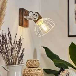 Orny Wandleuchte Holz Dunkel, Weiß, 1-flammig 23 Orny Wandleuchte Holz Dunkel, Weiß, 1-flammig -LEDVANCE Verkäufe orny wandleuchte h3424414 9