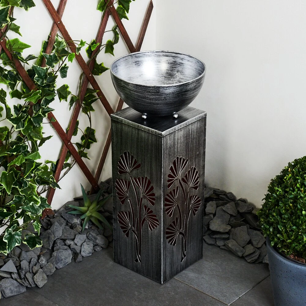 Parikia Solarleuchte LED Kupferfarben, Schwarz, Silber, 1-flammig 2 Parikia Solarleuchte LED Kupferfarben, Schwarz, Silber, 1-flammig – Bild 2