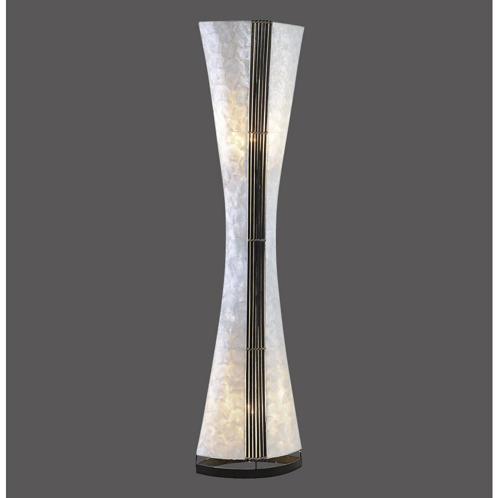 Paul Neuhaus ABUJA Stehleuchte Schwarz, Weiß, 2-flammig 2 Paul Neuhaus ABUJA Stehleuchte Schwarz, Weiß, 2-flammig – Bild 2