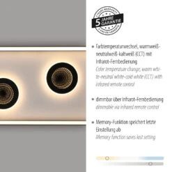 Paul Neuhaus Dune Deckenleuchte LED Schwarz, 1-flammig, Fernbedienung -LEDVANCE Verkäufe paul neuhaus dune deckenleuchte 6857 18 3