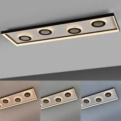 Paul Neuhaus Dune Deckenleuchte LED Schwarz, 1-flammig, Fernbedienung -LEDVANCE Verkäufe paul neuhaus dune deckenleuchte 6857 18 4