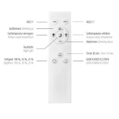 Paul Neuhaus Dune Deckenleuchte LED Schwarz, 1-flammig, Fernbedienung -LEDVANCE Verkäufe paul neuhaus dune deckenleuchte 6857 18 5