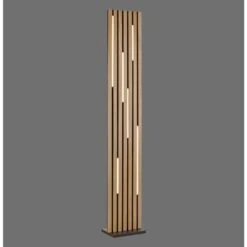 Paul Neuhaus Q-Akustik Stehleuchte LED Braun, Schwarz, 1-flammig, Fernbedienung