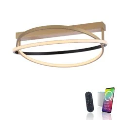 Paul Neuhaus Q-BELUGA Deckenleuchte LED Gold, 1-flammig, Fernbedienung -LEDVANCE Verkäufe paul neuhaus q beluga deckenleuchte 6739 60 2