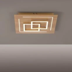 Paul Neuhaus Q-LINEA Deckenleuchte LED Holz Hell, 4-flammig, Fernbedienung -LEDVANCE Verkäufe paul neuhaus q linea deckenleuchte 8180 79 8