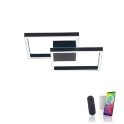 Paul Neuhaus Q-MARKO Deckenleuchte LED Schwarz, 1-flammig, Fernbedienung, Farbwechsler -LEDVANCE Verkäufe paul neuhaus q marko deckenleuchte 6144 18 2