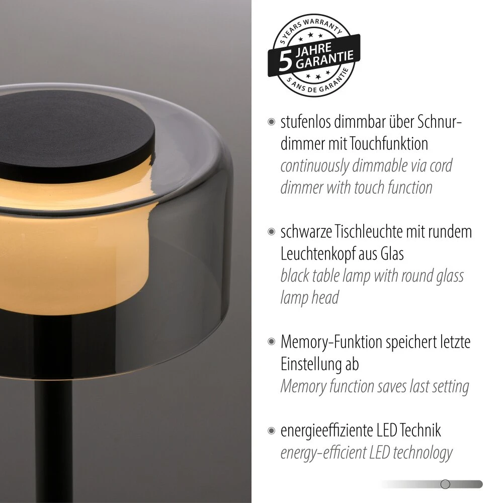 Paul Neuhaus Rika Tischleuchte LED Schwarz, 1-flammig 15 Paul Neuhaus Rika Tischleuchte LED Schwarz, 1-flammig – Bild 15