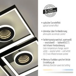 Paul Neuhaus Traforo Deckenleuchte LED Schwarz, 1-flammig, Fernbedienung 20 Paul Neuhaus Traforo Deckenleuchte LED Schwarz, 1-flammig, Fernbedienung -LEDVANCE Verkäufe paul neuhaus traforo deckenleuchte 6855 18 4