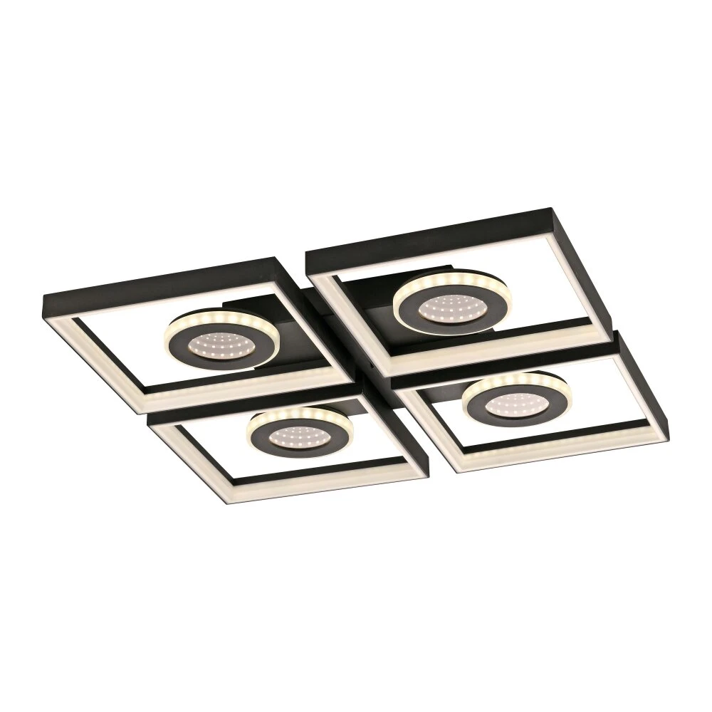 Paul Neuhaus Traforo Deckenleuchte LED Schwarz, 1-flammig, Fernbedienung 8 Paul Neuhaus Traforo Deckenleuchte LED Schwarz, 1-flammig, Fernbedienung – Bild 8