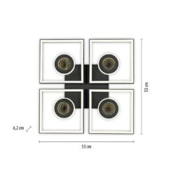 Paul Neuhaus Traforo Deckenleuchte LED Schwarz, 1-flammig, Fernbedienung 24 Paul Neuhaus Traforo Deckenleuchte LED Schwarz, 1-flammig, Fernbedienung -LEDVANCE Verkäufe paul neuhaus traforo deckenleuchte 6855 18 8