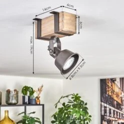 Pehefito Deckenleuchte Grau, Naturfarben, 1-flammig -LEDVANCE Verkäufe pehefito deckenleuchte h3795767 3