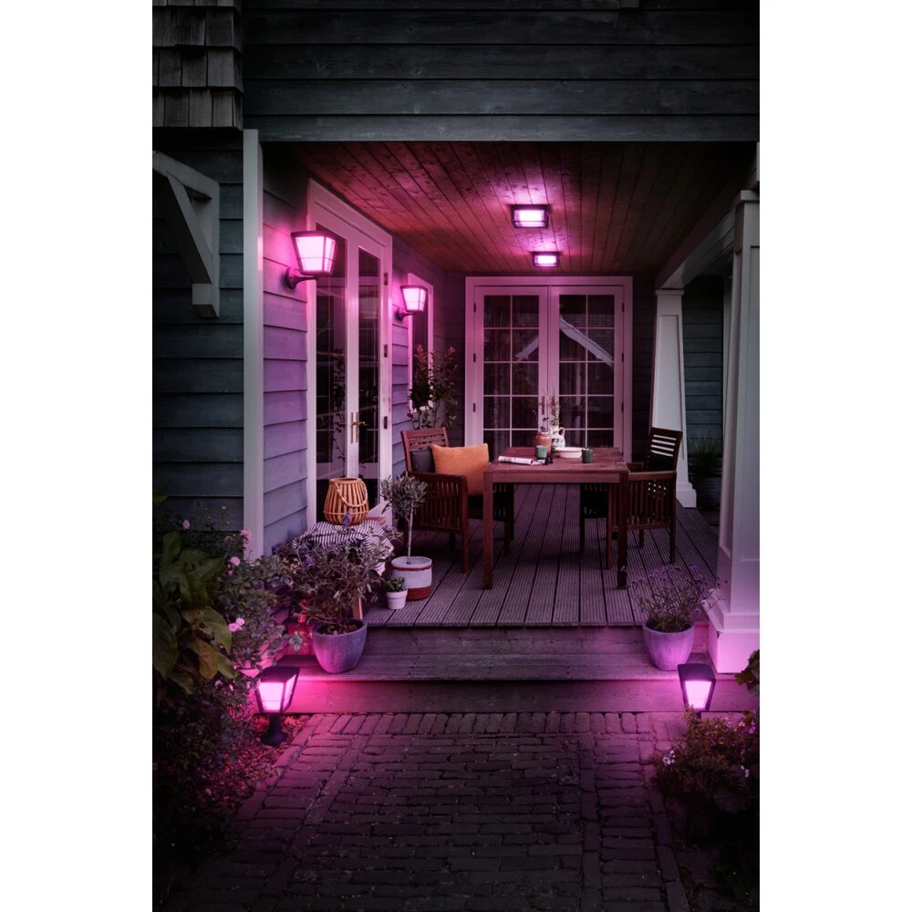 Philips Hue Ambiance White & Color Econic Sockelleuchte LED Schwarz, 1-flammig, Farbwechsler 12 Philips Hue Ambiance White & Color Econic Sockelleuchte LED Schwarz, 1-flammig, Farbwechsler – Bild 12