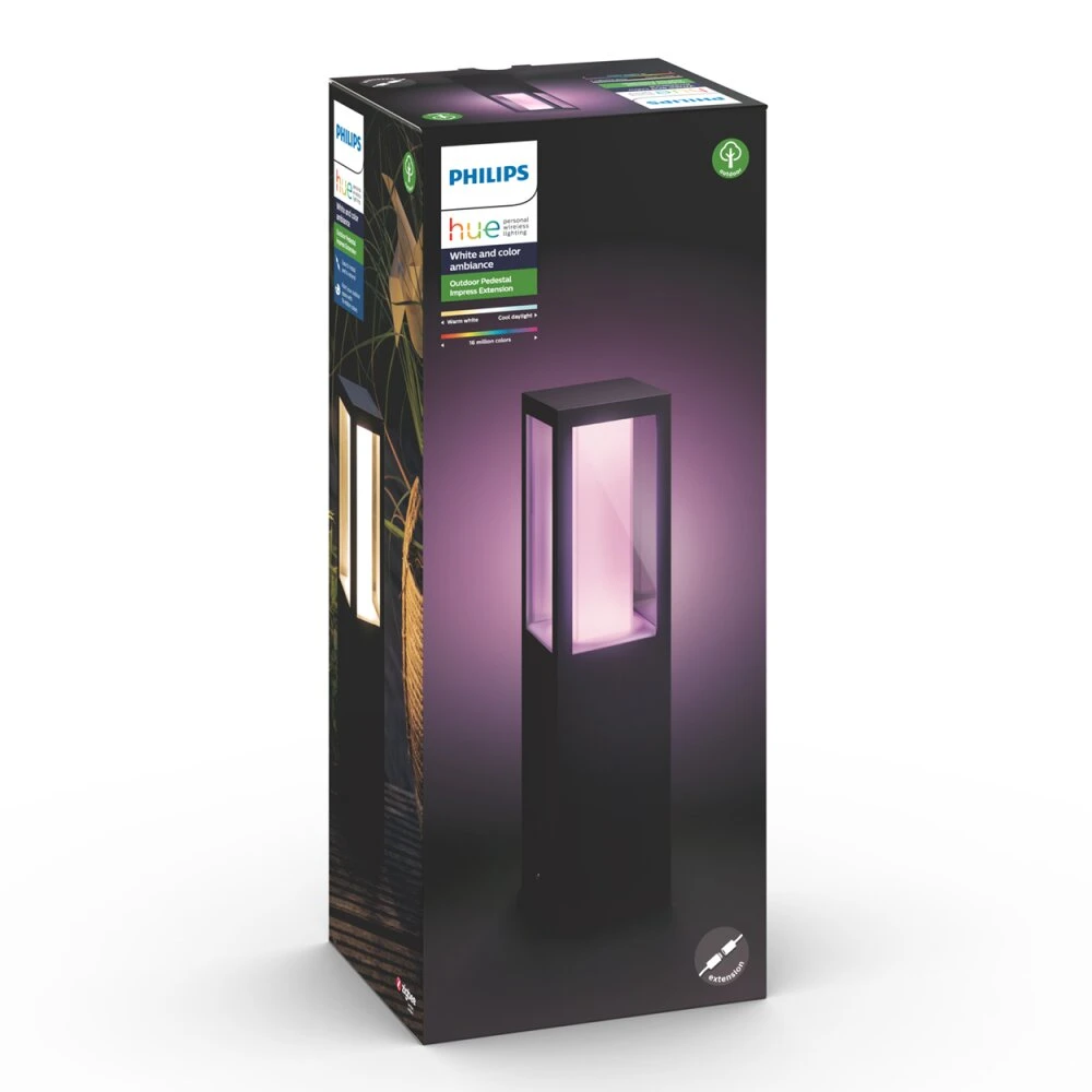 Philips Hue Ambiance White & Color Impress Sockelleuchte, Erweiterungs-Set LED Schwarz, 1-flammig, Farbwechsler 11 Philips Hue Ambiance White & Color Impress Sockelleuchte, Erweiterungs-Set LED Schwarz, 1-flammig, Farbwechsler – Bild 11